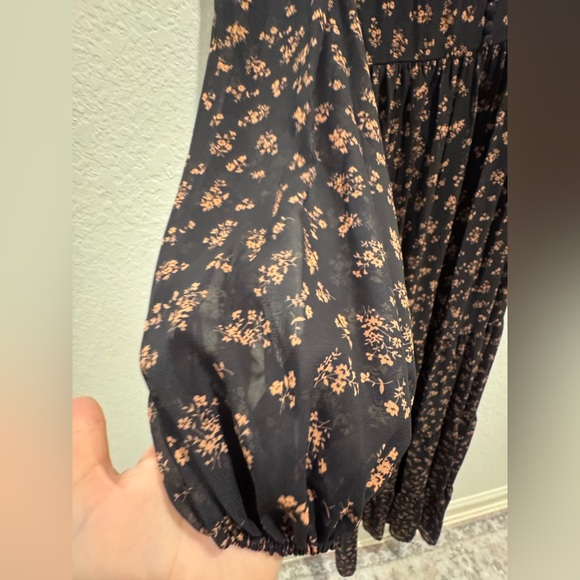 NWT Mac Duggal Sz 0 Black Floral Maxi Gown 55431 - Picture 7 of 12